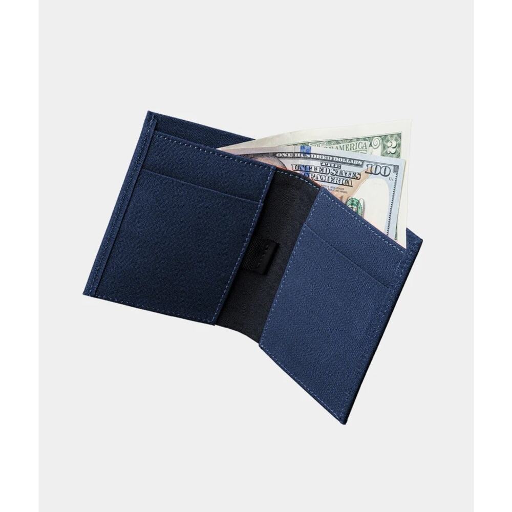NWT Alpaka ARK Bifold Coin Wallet Blue | Axoflux 300D RFID Protection